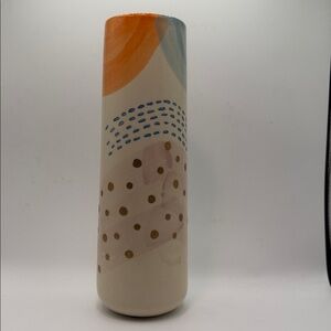 Vintage Pier One Colorful Tall Ceramic Vase